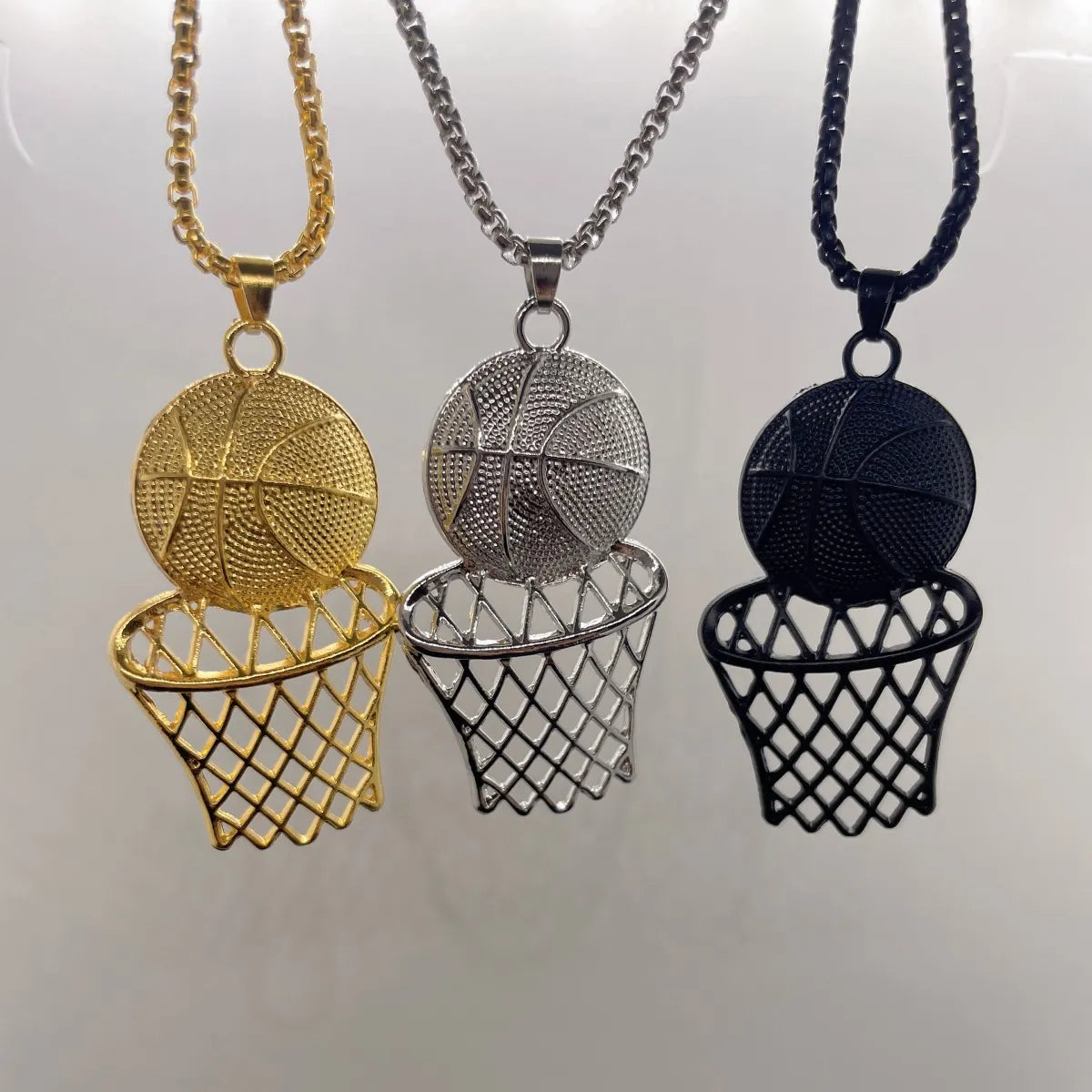 Casual Simple Style Basketball Alloy Zinc Alloy Men'S Pendant Necklace