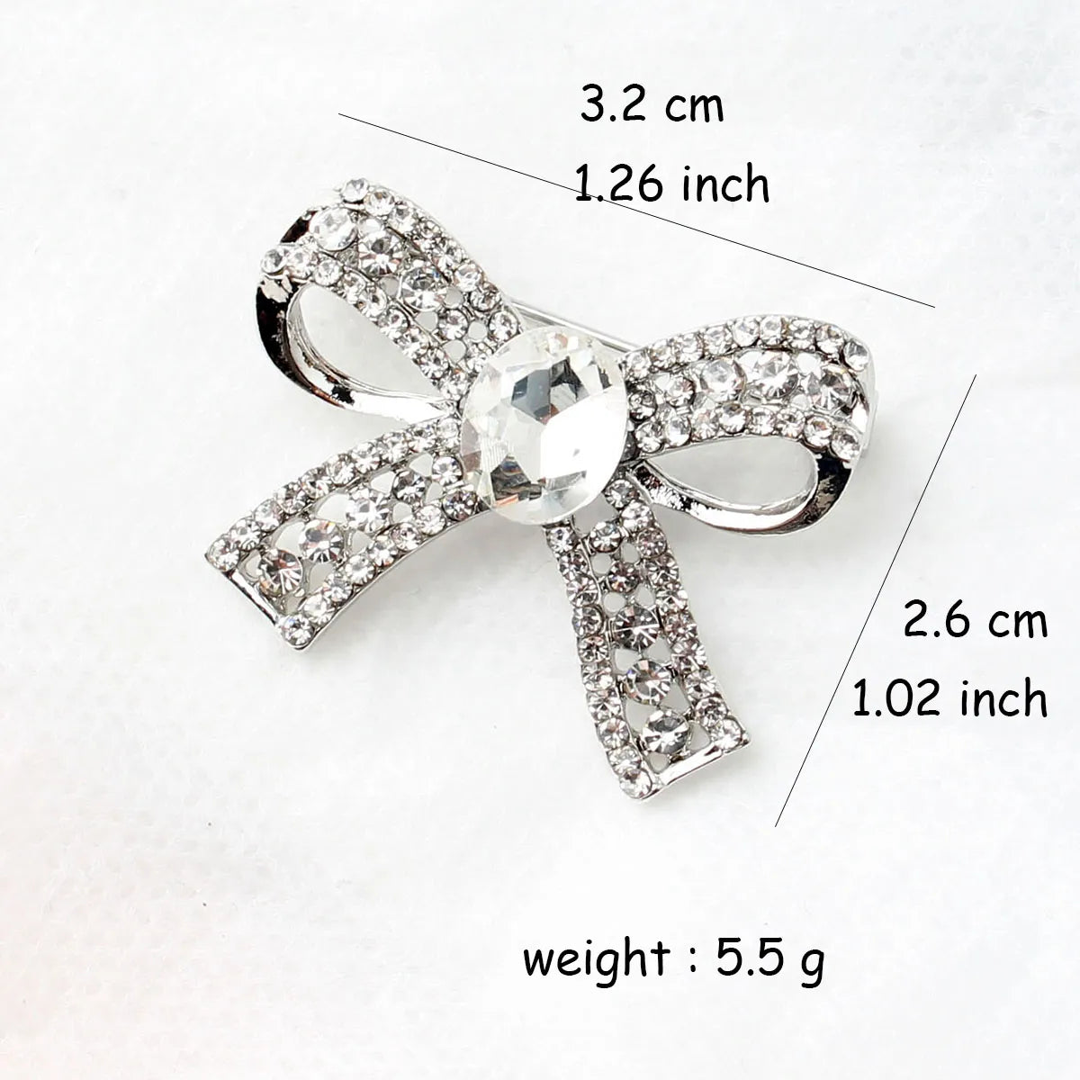 Casual Simple Style Bow Knot Alloy Inlay Rhinestones Unisex Brooches