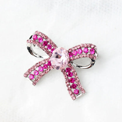 Casual Simple Style Bow Knot Alloy Inlay Rhinestones Unisex Brooches