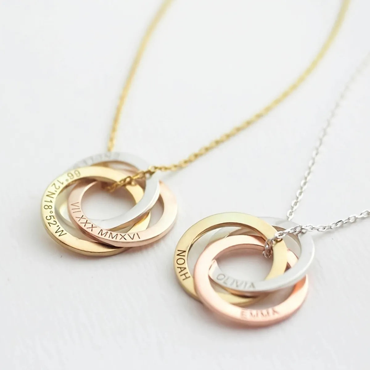 Casual Simple Style Circle Stainless Steel Plating Necklace