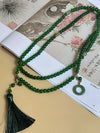 Casual Simple Style Circle Tassel Glass Wholesale Sweater Chain Long Necklace