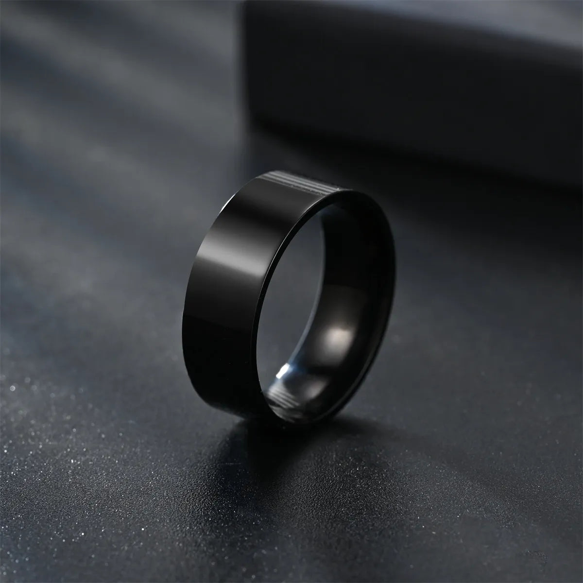 Casual Simple Style Circle Titanium Steel Unisex Rings