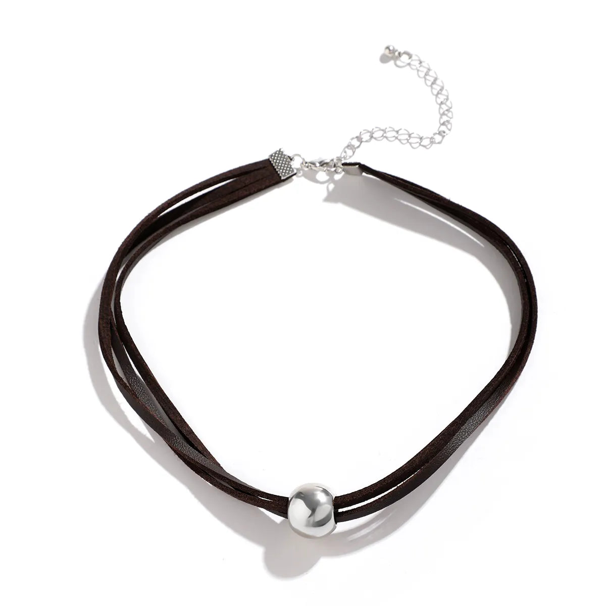 Casual Simple Style Classic Style Round Ccb Korean Velvet Women'S Necklace