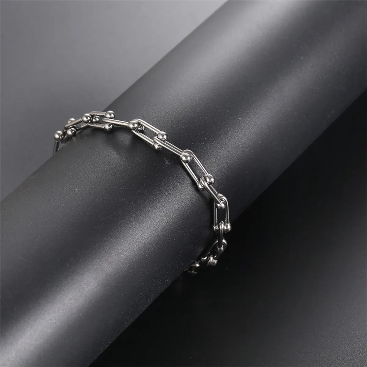 Casual Simple Style Classic Style Solid Color Stainless Steel Titanium Steel Polishing Plating Gold Plated Bracelets