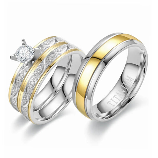 Casual Simple Style Classic Style Solid Color Titanium Steel Rings