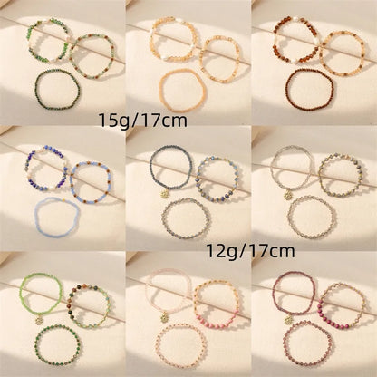 Casual Simple Style Commute Geometric CCB Artificial Crystal Alloy Wholesale Bracelets