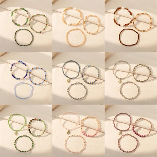 Casual Simple Style Commute Geometric CCB Artificial Crystal Alloy Wholesale Bracelets