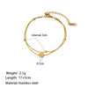 Casual Simple Style Commute Heart Shape 304 Stainless Steel 18K Gold Plated Bracelets In Bulk