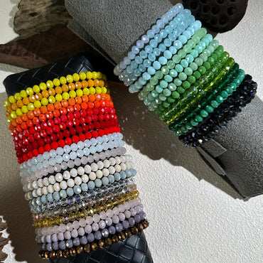 Casual Simple Style Commute Solid Color Artificial Crystal Wholesale Bracelets