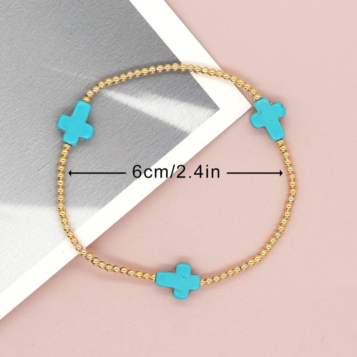 Casual Simple Style Cross Alloy Wholesale Bracelets