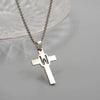 Casual Simple Style Cross Letter 304 Stainless Steel Titanium Steel Unisex Pendant Necklace