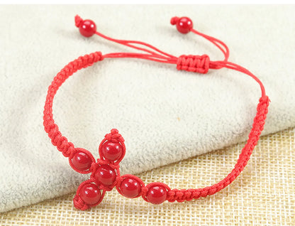 Casual Simple Style Cross Rope Beaded Braid Unisex Bracelets