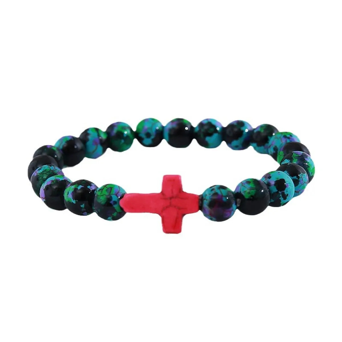 Casual Simple Style Cross Turquoise Wholesale Bracelets