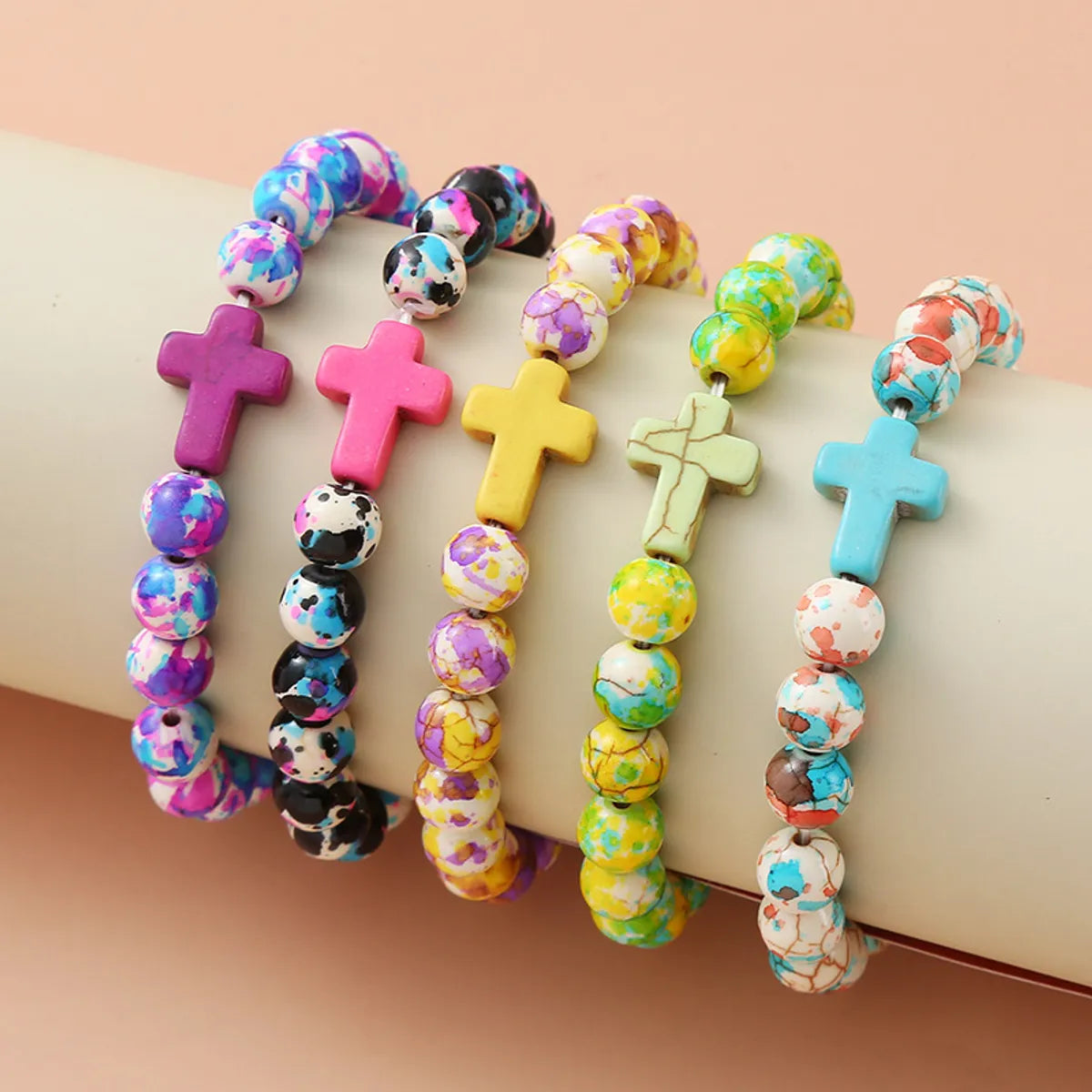 Casual Simple Style Cross Turquoise Wholesale Bracelets