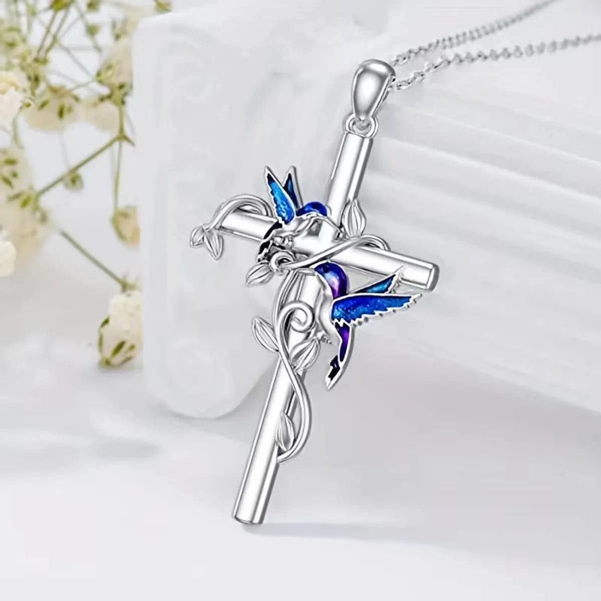 Casual Simple Style Cross Zinc Alloy Women'S Earrings Necklace