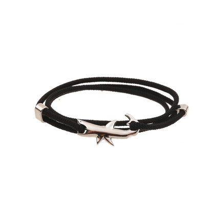 Casual Simple Style Dolphin Shark Alloy Rope Unisex Bracelets