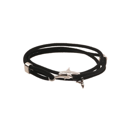 Casual Simple Style Dolphin Shark Alloy Rope Unisex Bracelets