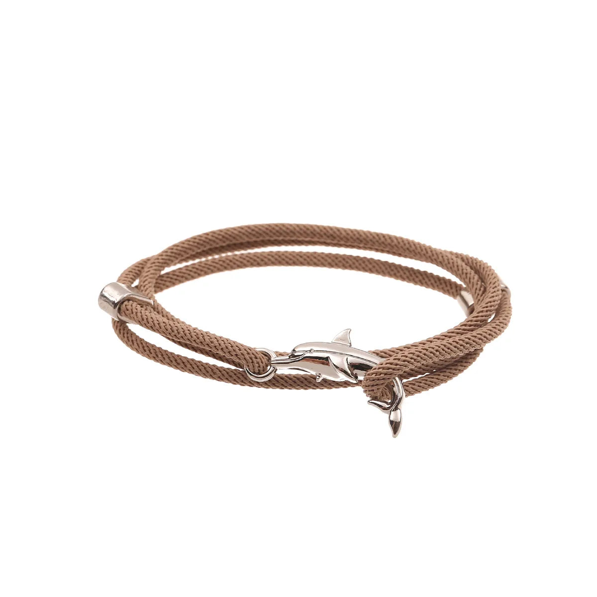 Casual Simple Style Dolphin Shark Alloy Rope Unisex Bracelets