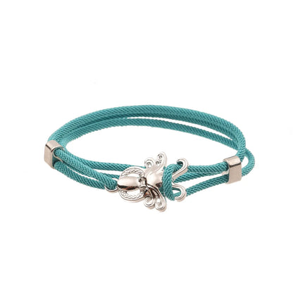 Casual Simple Style Dolphin Shark Alloy Rope Unisex Bracelets