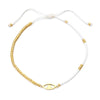 Casual Simple Style Eye 304 Stainless Steel Glass Rope Wholesale Drawstring Bracelets