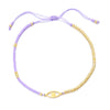 Casual Simple Style Eye 304 Stainless Steel Glass Rope Wholesale Drawstring Bracelets