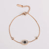 Casual Simple Style Eye 304 Stainless Steel Zircon Bracelets In Bulk