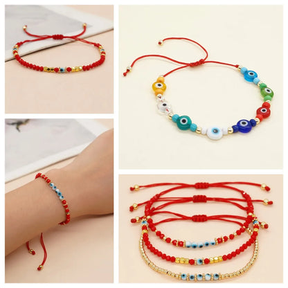 Casual Simple Style Eye Glass Rope Beaded Braid Women's Bracelets