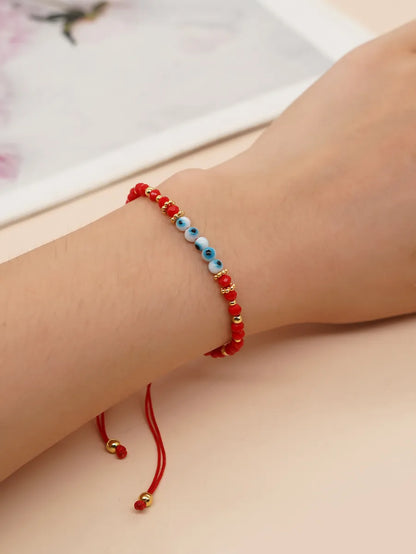 Casual Simple Style Eye Glass Rope Beaded Braid Women's Bracelets