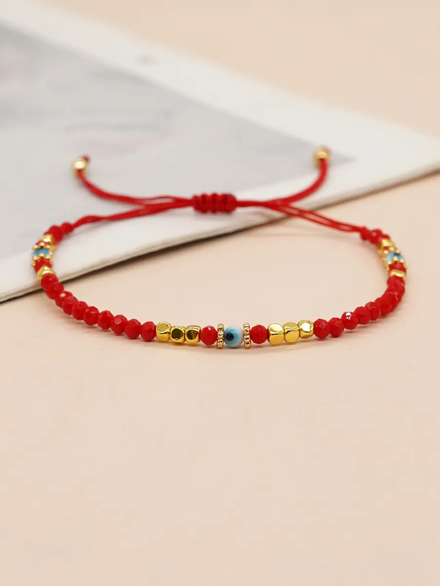 Casual Simple Style Eye Glass Rope Beaded Braid Women's Bracelets