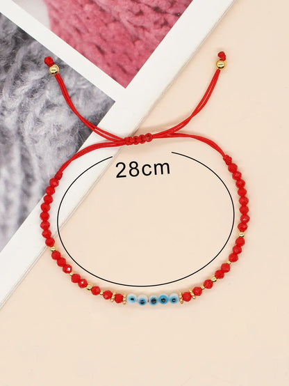 Casual Simple Style Eye Glass Rope Beaded Braid Women's Bracelets