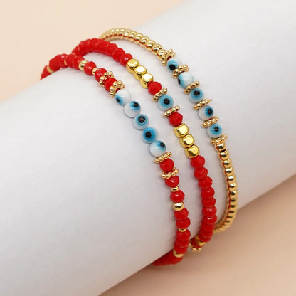 Casual Simple Style Eye Glass Rope Beaded Braid Women's Bracelets