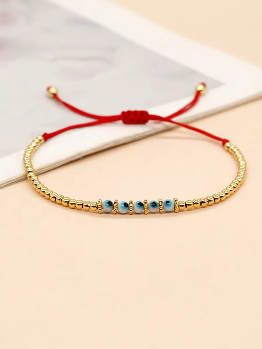 Casual Simple Style Eye Glass Rope Beaded Braid Women's Bracelets