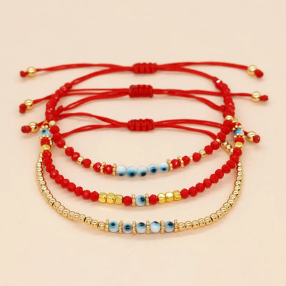 Casual Simple Style Eye Glass Rope Beaded Braid Women's Bracelets