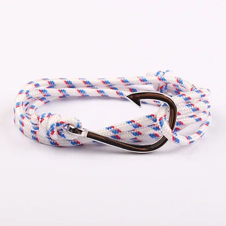 Casual Simple Style Fishhook Alloy Rope Unisex Bracelets