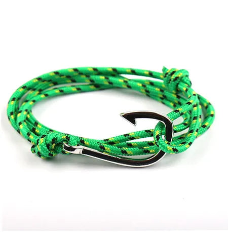 Casual Simple Style Fishhook Alloy Rope Unisex Bracelets