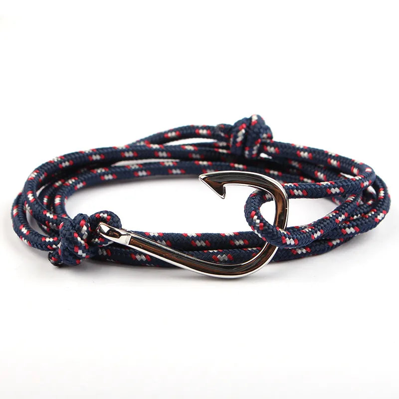 Casual Simple Style Fishhook Alloy Rope Unisex Bracelets