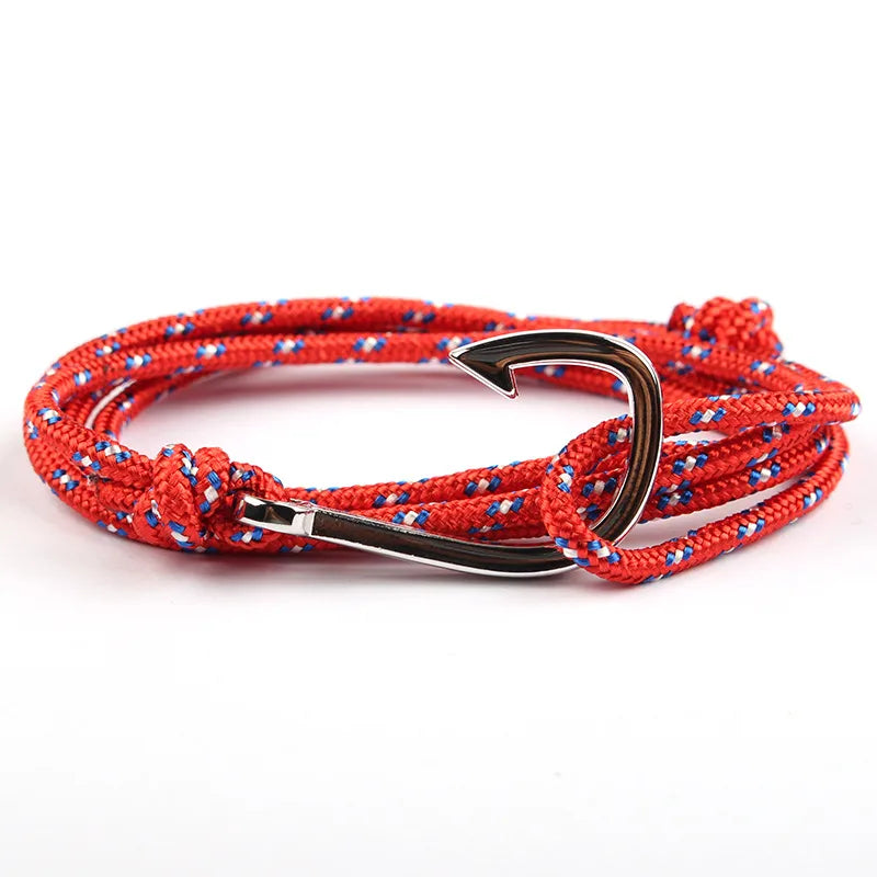 Casual Simple Style Fishhook Alloy Rope Unisex Bracelets