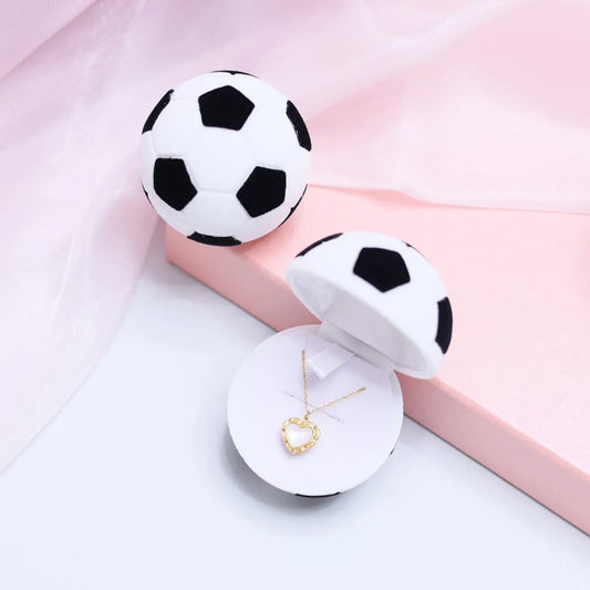 Casual Simple Style Football Flocking Plastic Embryo Jewelry Boxes