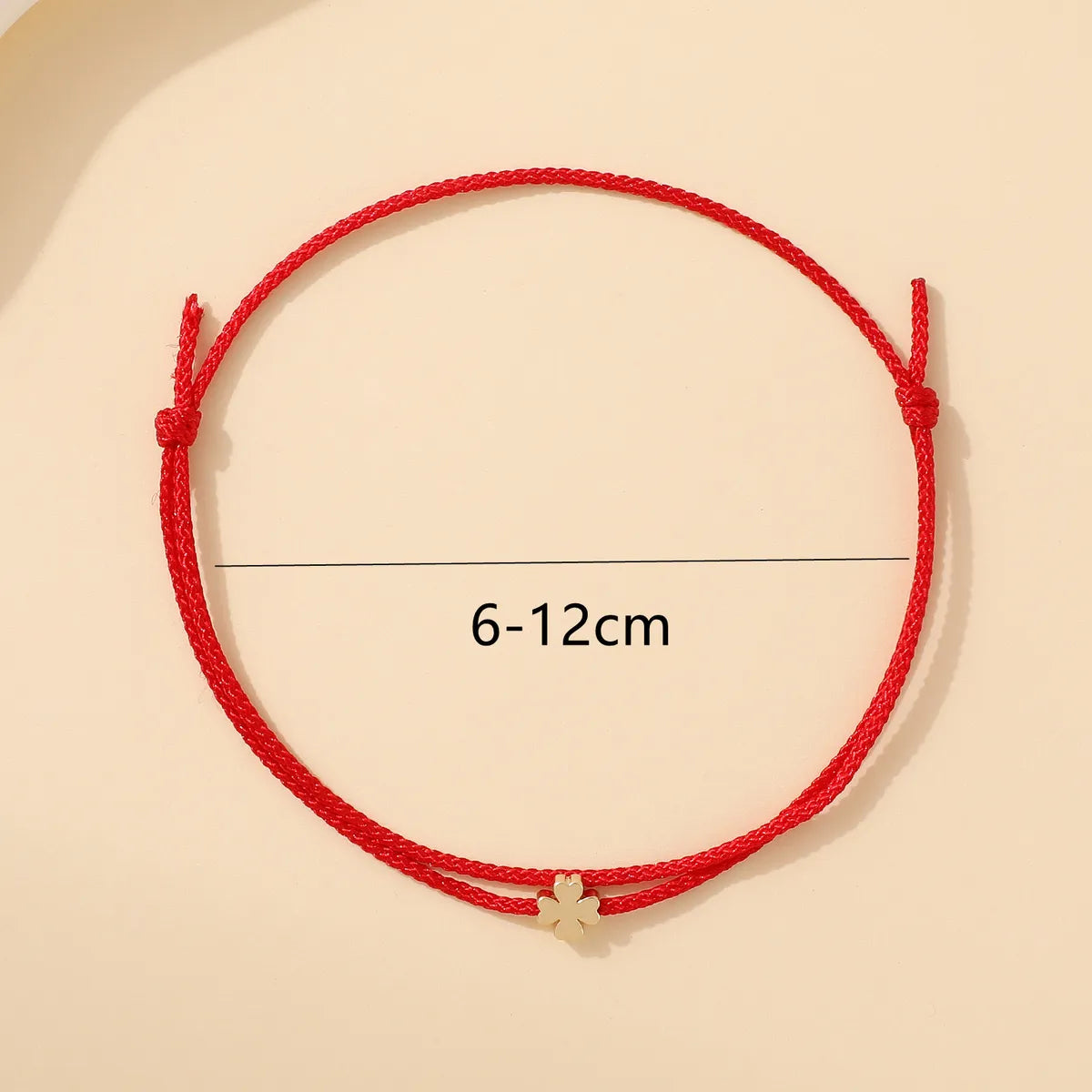 Casual Simple Style Four Leaf Clover Heart Shape Alloy Rope Copper Braid Unisex Bracelets Anklet