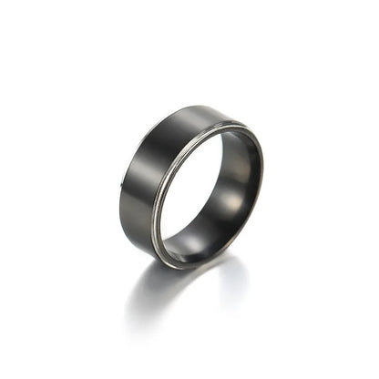 Casual Simple Style Geometric 201 Stainless Steel Unisex Rings