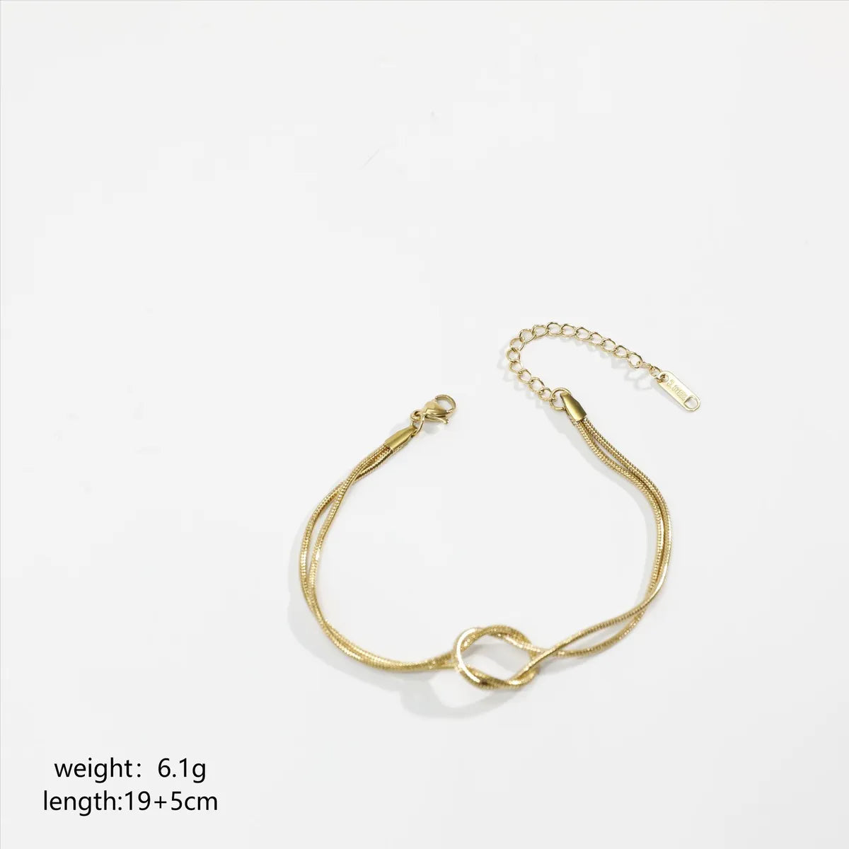 Casual Simple Style Geometric 304 Stainless Steel 18K Gold Plated Bracelets In Bulk