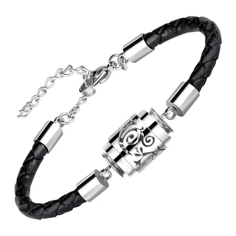 Casual Simple Style Geometric 304 Stainless Steel Leather Rope Unisex Bracelets Necklace