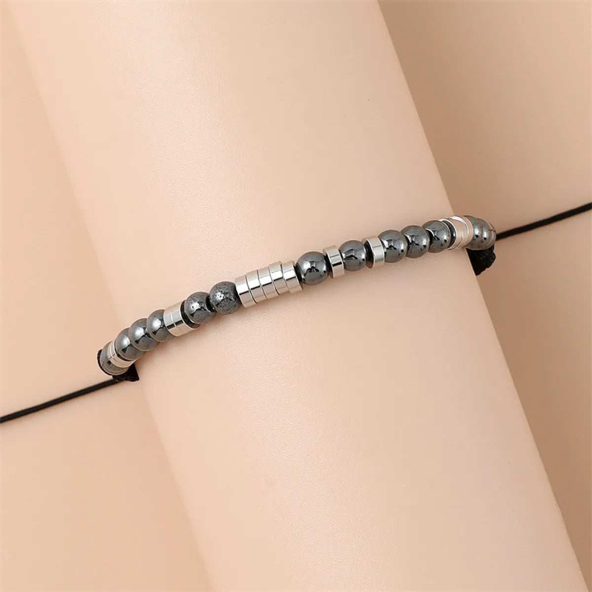 Casual Simple Style Geometric 304 Stainless Steel Rope Hematite Wholesale Bracelets