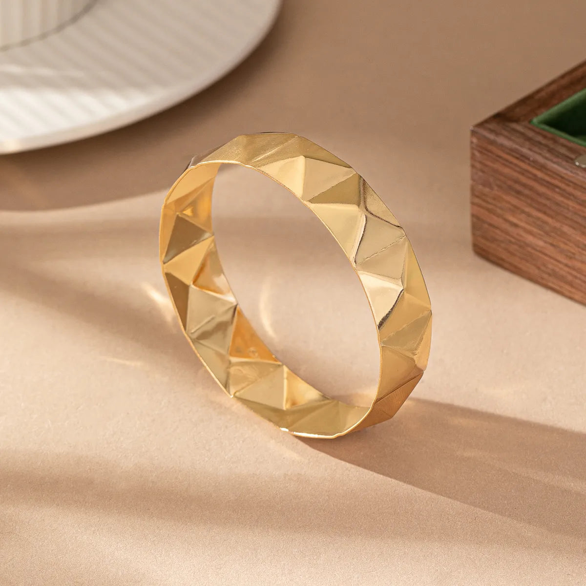 Casual Simple Style Geometric Alloy Plating Women'S Bangle