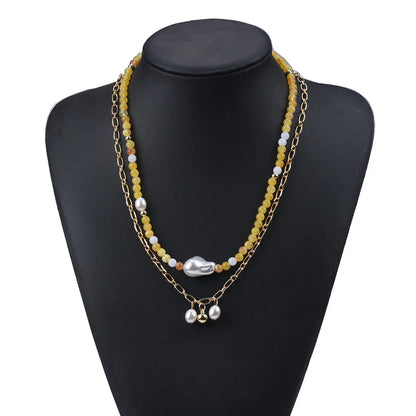 Casual Simple Style Geometric Alloy Seed Bead Wholesale Necklace