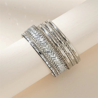 Casual Simple Style Geometric Alloy Wholesale Bangle