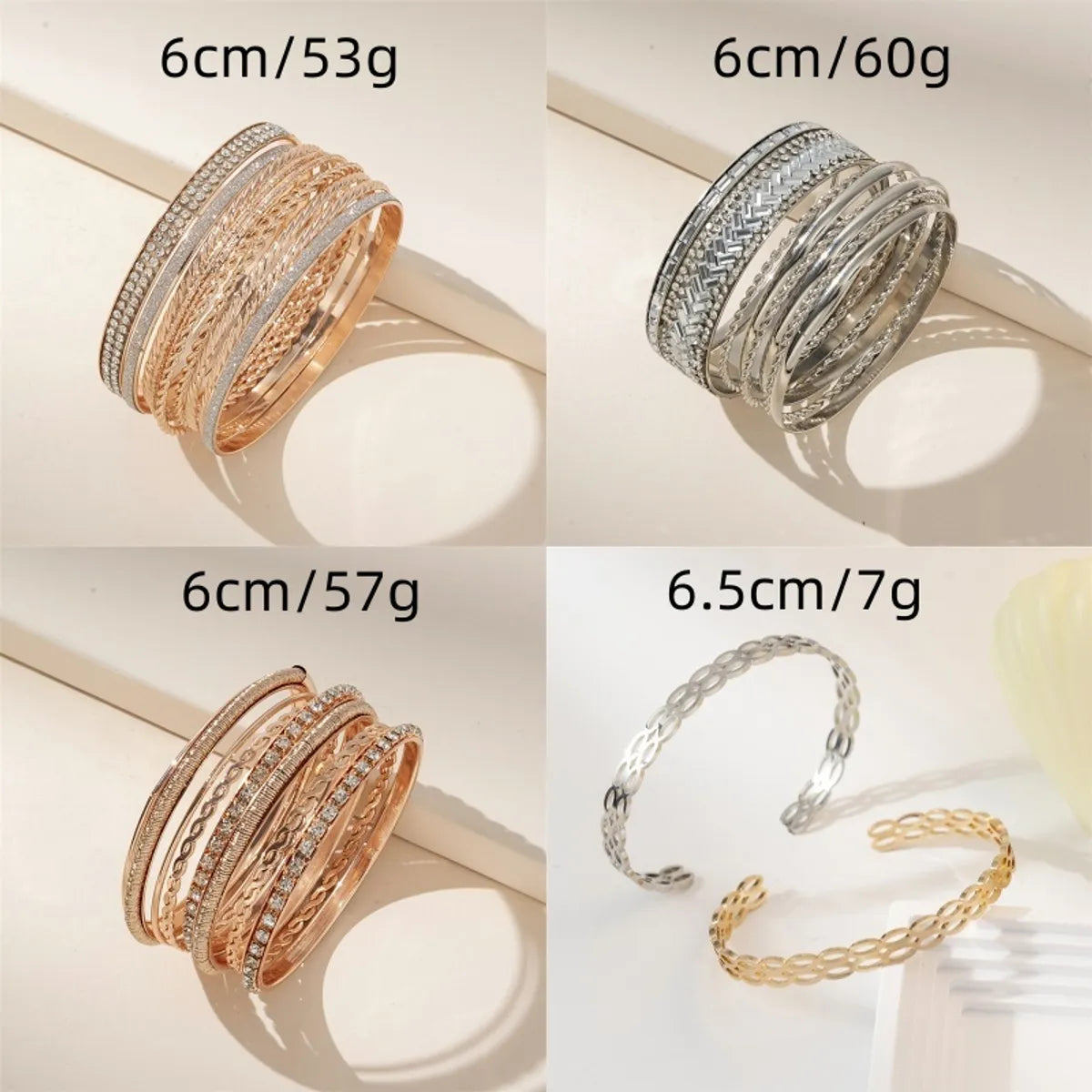 Casual Simple Style Geometric Alloy Wholesale Bangle