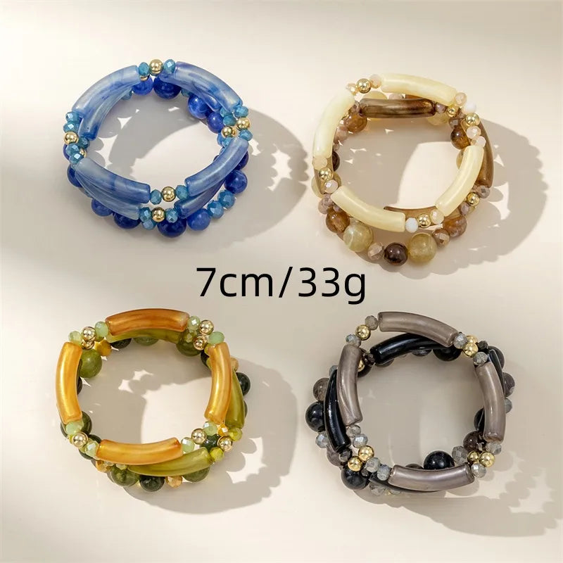 Casual Simple Style Geometric Arylic Beaded Women'S Bracelets