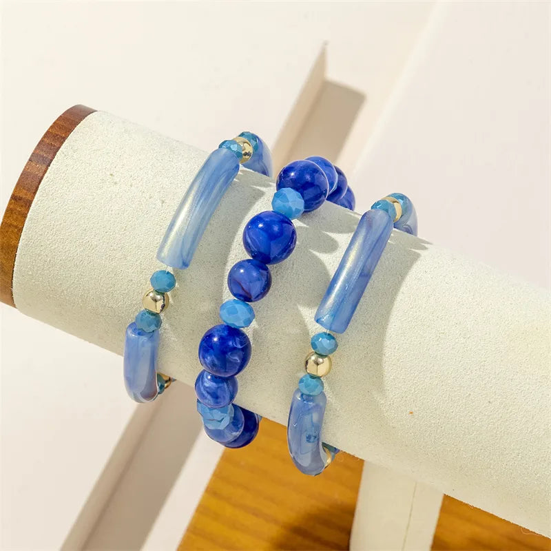 Casual Simple Style Geometric Arylic Beaded Women'S Bracelets