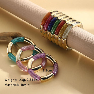 Casual Simple Style Geometric Arylic Wholesale Bracelets